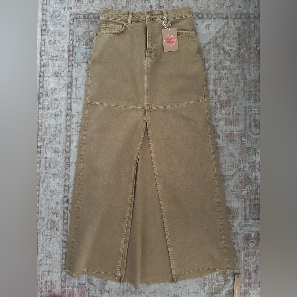 Reformation Maxi Denim Skirt NWT